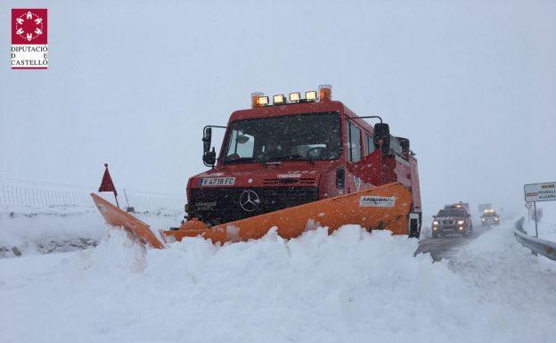 Una imagen de la nieve en Barajas.