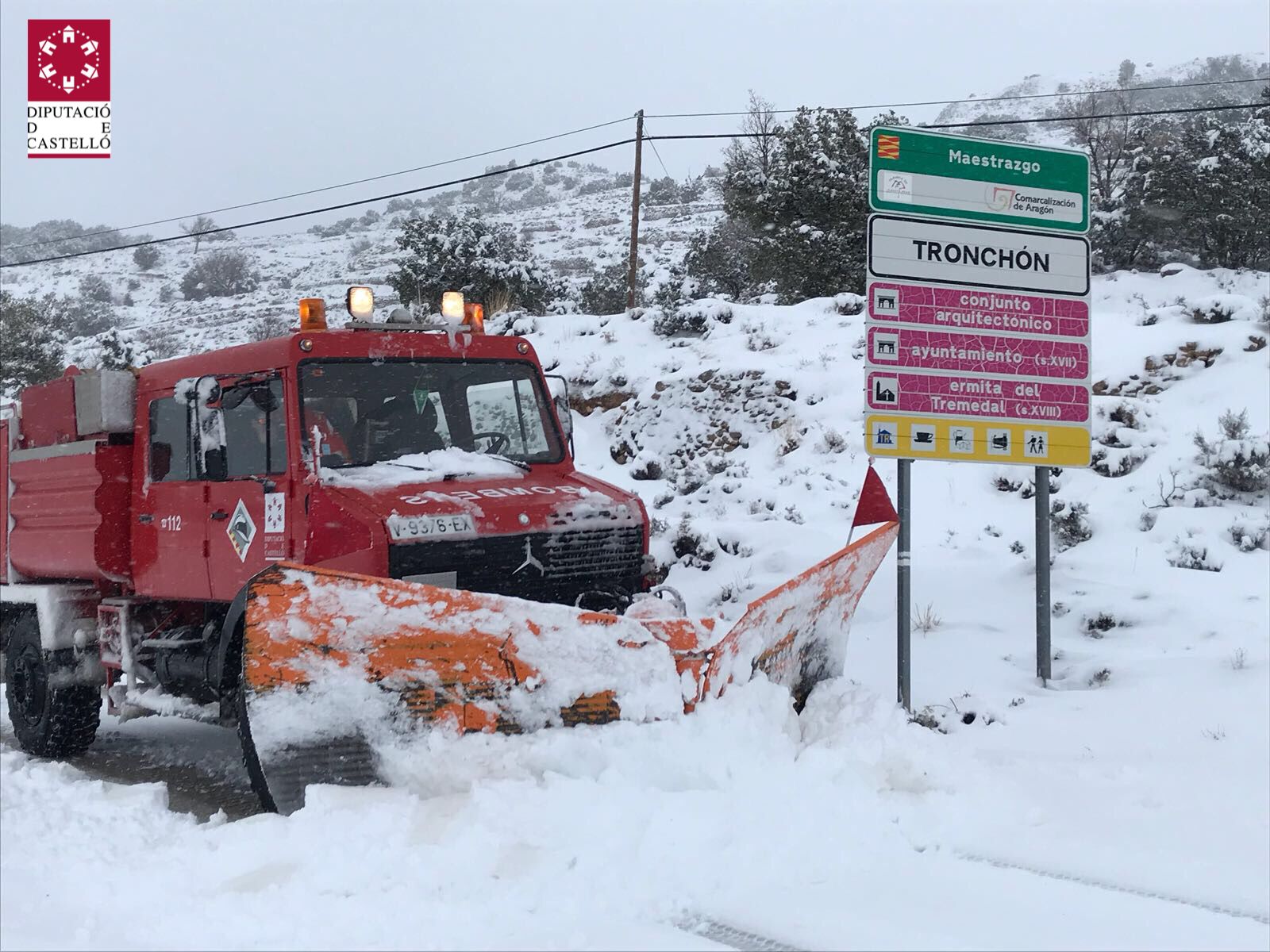 Fotos de la gran nevada en Valencia y Castellón