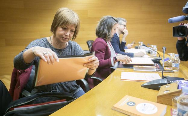 Empar Marco, directora de À Punt, en Les Corts. 