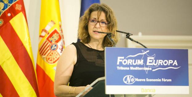 Elena Cebrián, consellera de Agricultura. 