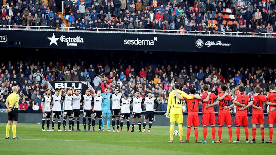 Estas son las imágenes que deja el partido de la jornada 25 en Mestalla