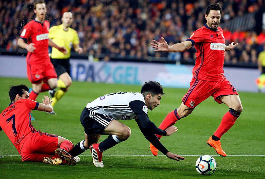 Estas son las imágenes que deja el partido de la jornada 25 en Mestalla