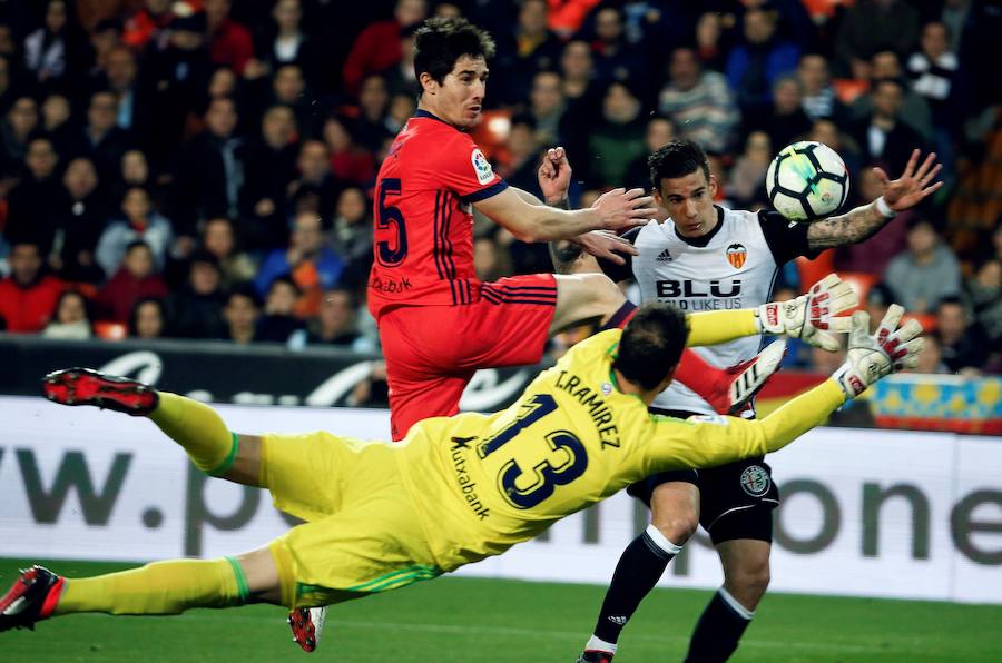 Estas son las imágenes que deja el partido de la jornada 25 en Mestalla