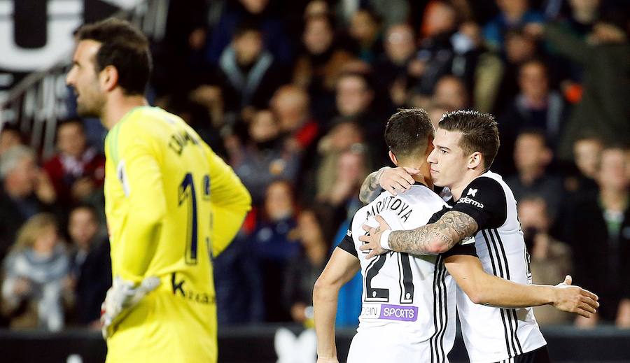 Estas son las imágenes que deja el partido de la jornada 25 en Mestalla