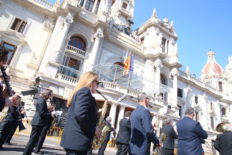 Fotos: Fotos de la mascletà del día de la Crida de las Fallas 2018