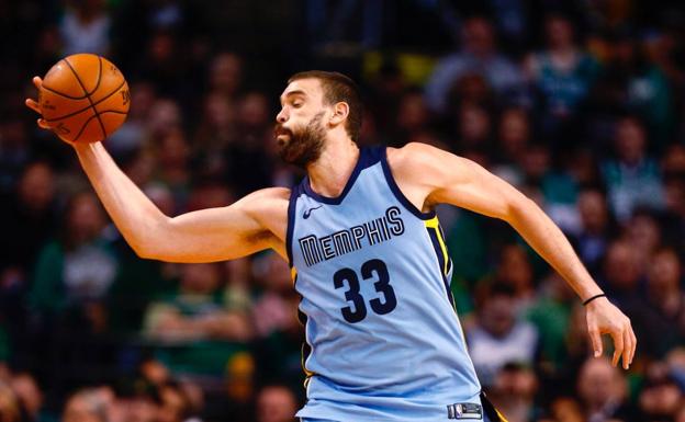 Marc Gasol, durante el partido. 