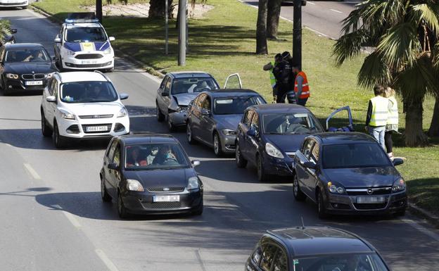 Accidente en la avenida del Cid.