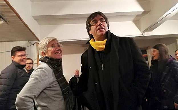 Puigdemont, ayer en Bruselas. 