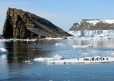 Imagen secundaria 1 - Descubren más de 1,5 millones de pingüinos adelaida en el océano Antártico