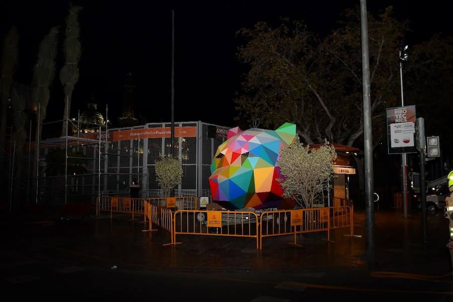 Fotos: Fotos de la mascletà de colores de pirotecnia Vulcano (3-03-2018)