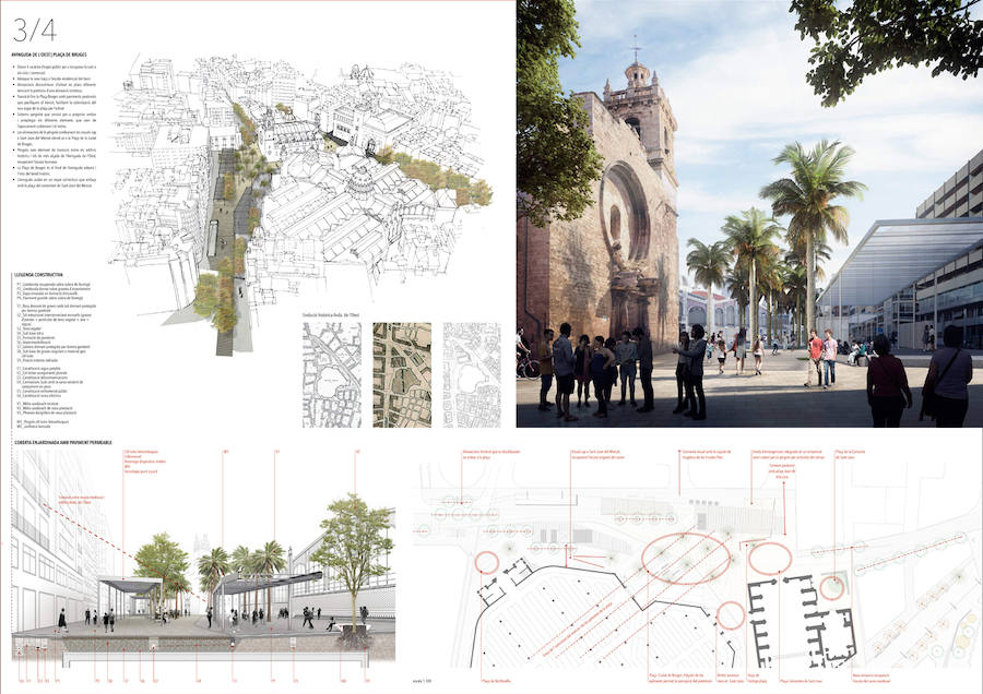 Fotos: &#039;Confluencia&#039;, proyecto de reurbanización de la plaza de Brujas, Mercado Central y Lonja de Valencia de las arquitectas Quintana y Peñín