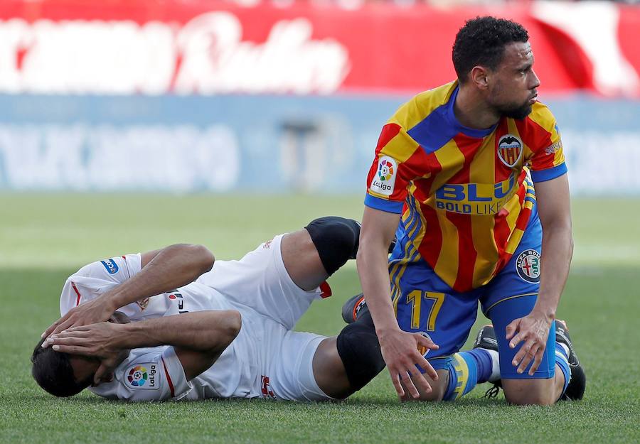 Estas son las mejores imágenes que deja el partido de la jornada 28 de Liga en el Sánchez Pizjuán