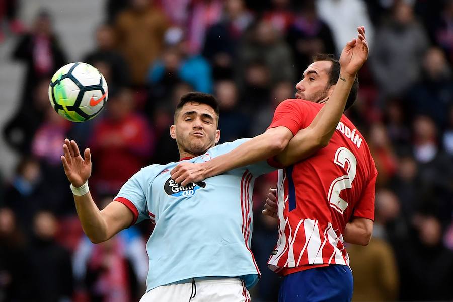 Los tantos de Griezmann, Vitolo, que volvió a la titularidad, y Correa, dan la victoria al cuadro madrileño ante el equipo gallego. 