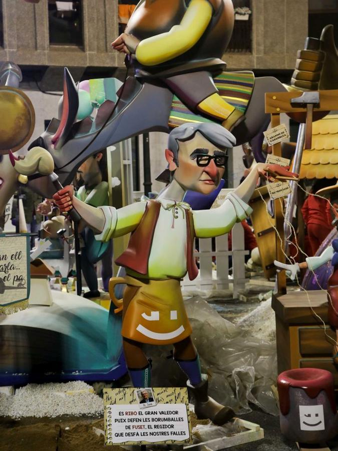 Joan Ribó en la Falla Antiguo Reino.