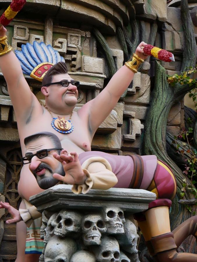 Pere Fuset en la Falla Almirante-Cadarso.