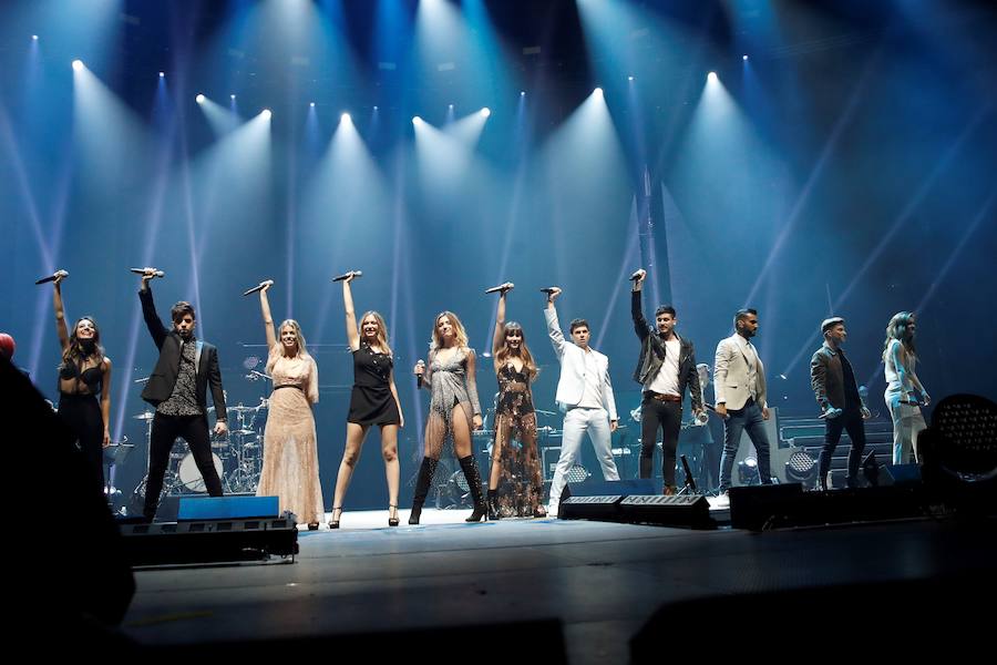 Los jóvenes de Operación Triunfo han dado un concierto en el Palacio de Vistalegre de Madrid. 