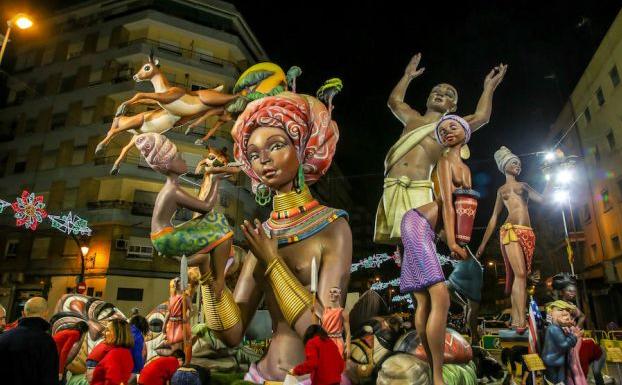 Falla Ramiro de Maeztu - Leones, de Pepo Jarauta en 2017.