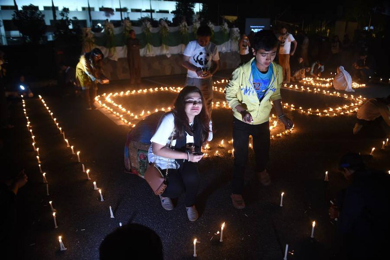 Las luces de los edificios y monumentos más representativos de 500 ciudades españolas y miles en todo el mundo se han apagado este sábado para celebrar la Hora del Planeta y concienciar al público sobre el cambio climático, una de las principales causas de pérdida de biodiversidad en todo el mundo.