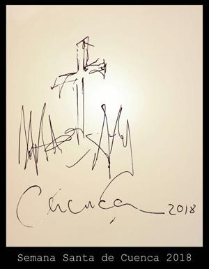 Cartel de Semana Santa de Cuenca 2018.