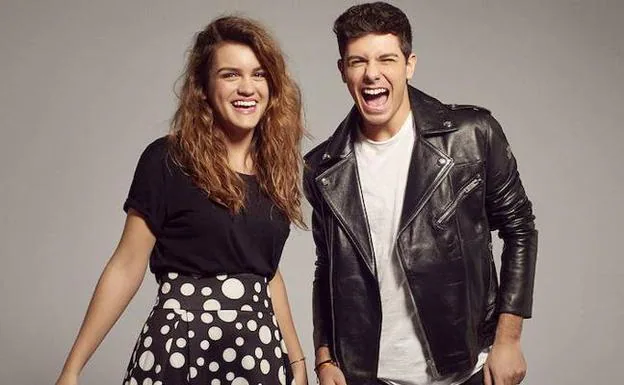 Amaia y Alfred, cantantes y concursantes de 'OT', posan para Eurovisión. 