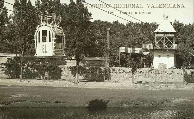 Tranvía aéreo de la Exposición Regional de Valencia de 1909.