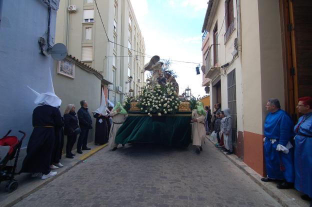 Procesión celebrada en la tarde de ayer en Alzira. 