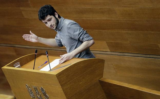 Antonio Estañ, portavoz de Podemos en Les Corts, en una imagen de archivo.