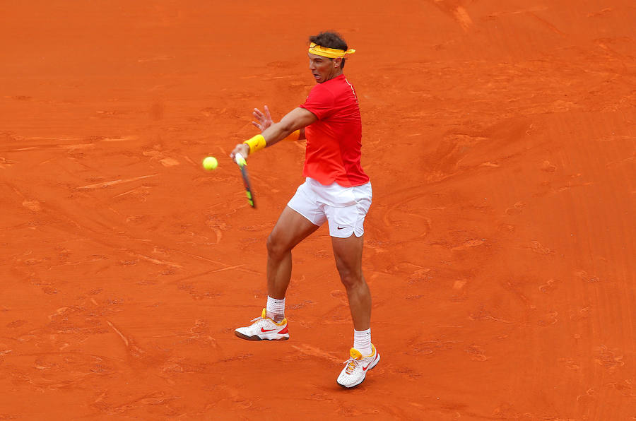 Estas son las imágenes que deja el segundo partido de individuales de la Copa Davis en la plaza de toros de Valencia