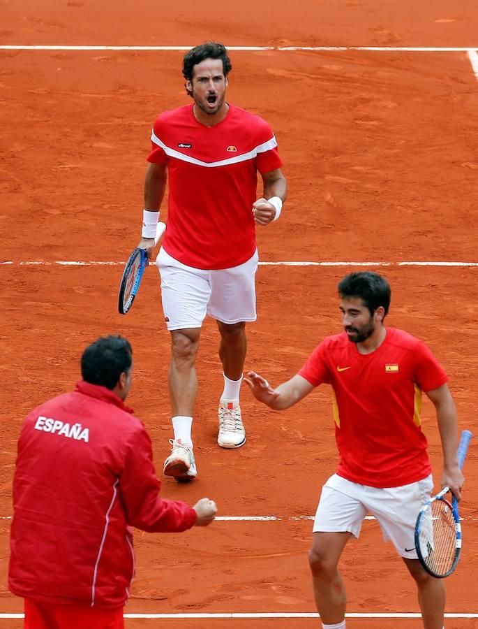 Fotos: Fotos del duelo de dobles en la Copa Davis