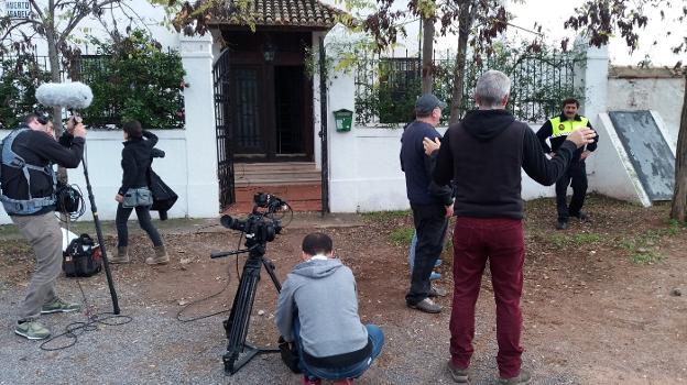 Un momento del rodaje de 'El sueño de las lagartijas', que mañana llega a 14 salas de toda España. 