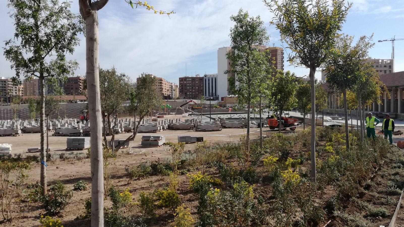 Las obras del jardín suman ya 800 árboles y buena parte de las 100.000 plantas