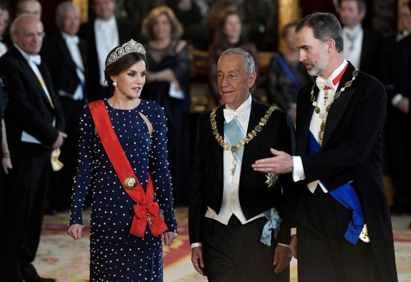 Gala celebrada en el Palacio Real con motivo de la visita de Estado del presidente portugués, Marcelo Rebelo de Sousa