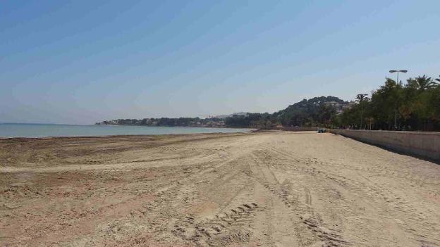 La playa urbana de la Marineta Cassiana, que se regenerará. 