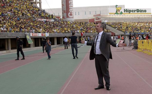 Miguel Ángel ramírez, presidente de Las Palmas. 