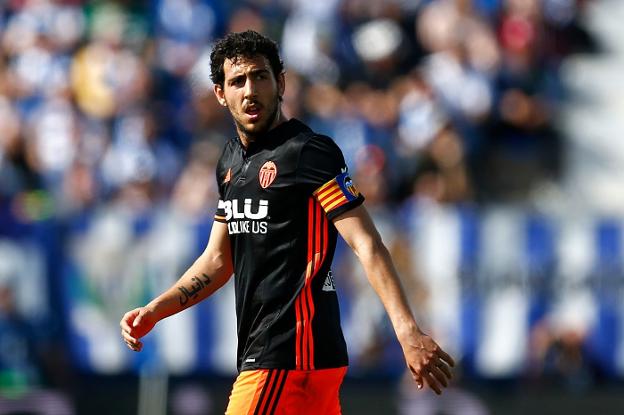 Parejo, en el encuentro ante el Leganés en Butarque de la presente temporada. 