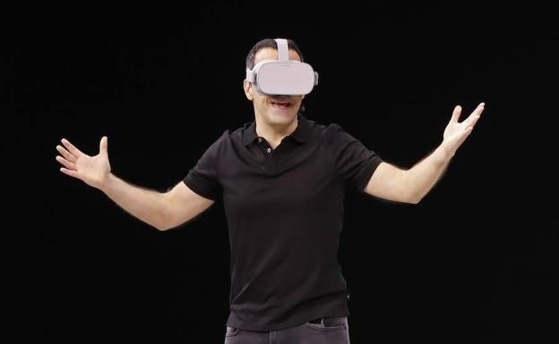 Las gafas de realidad virtual a bajo coste Oculus Go. 