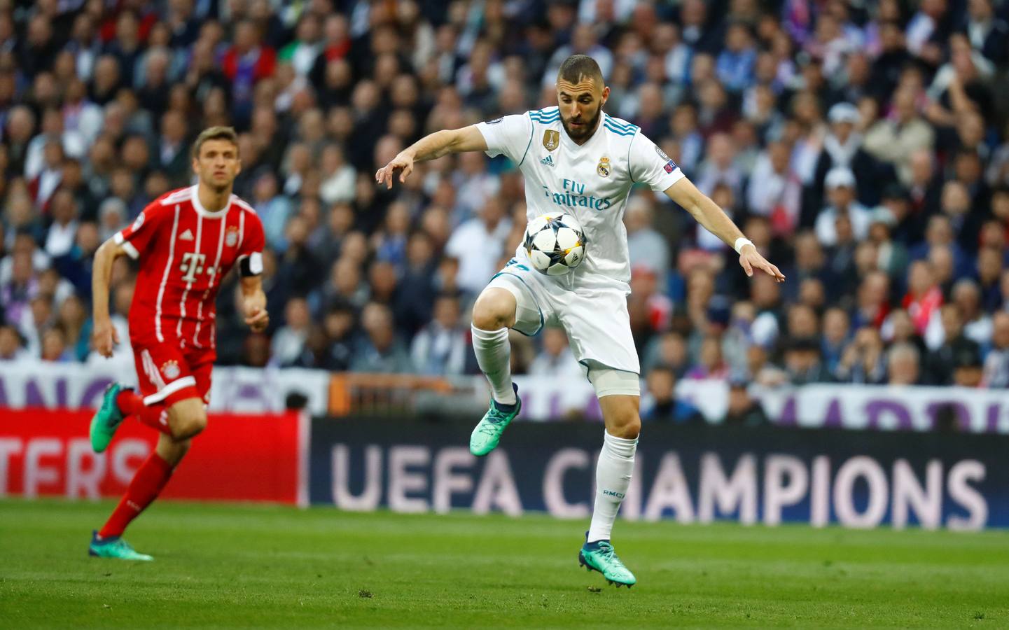 Las mejores imágenes del partido de vuelta de las semifinaels de la Liga de Campeones entre el Real Madrid y el Bayern de Múnich. 