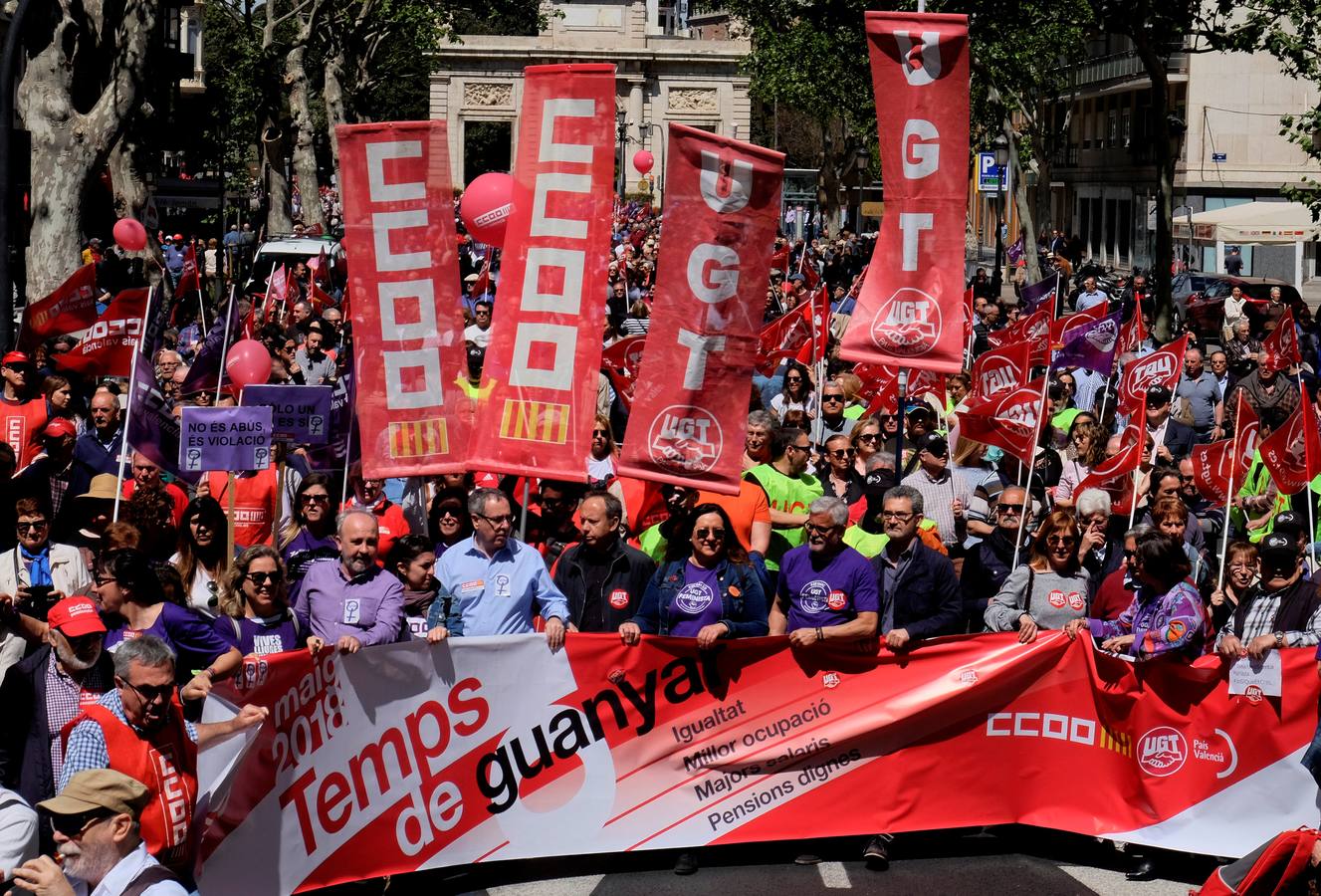 Fotos: Fotos de la manifestación del 1 de mayo de 2018 en Valencia