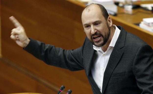 Josep Moreno durante una intervención en Les Corts en 2014.