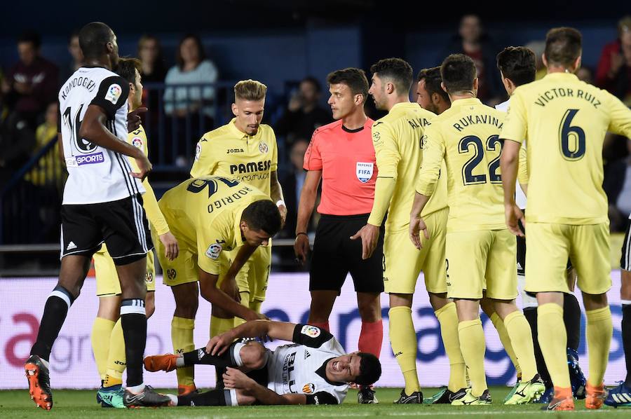 Estas son las imágenes que deja el paso de los blanquinegros por el Estadio de la Cerámica en el partido de la jornada 36 de la Liga