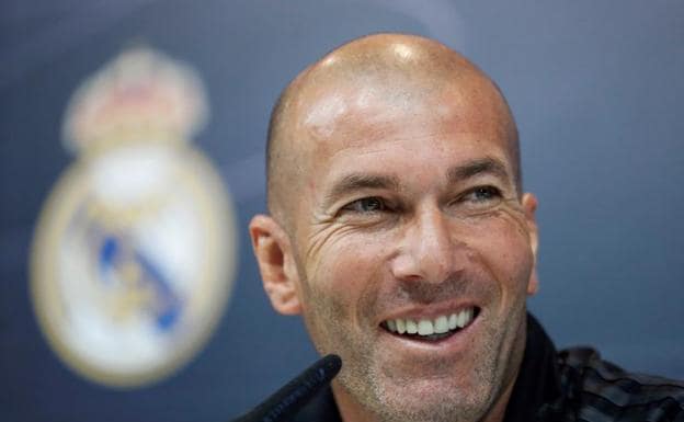 Zinedine Zidane, durante la rueda de prensa previa al partido frente al Celta.