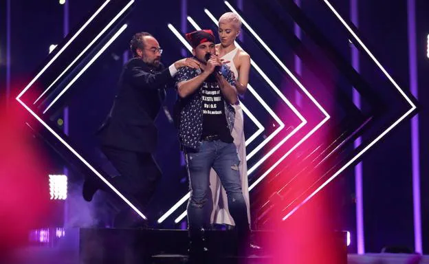 El espontáneo en el escenario de Eurovisión