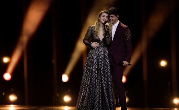 Amaia y Alfred, durante un ensayo.