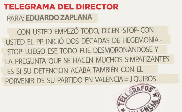 Telegrama para Eduardo Zaplana