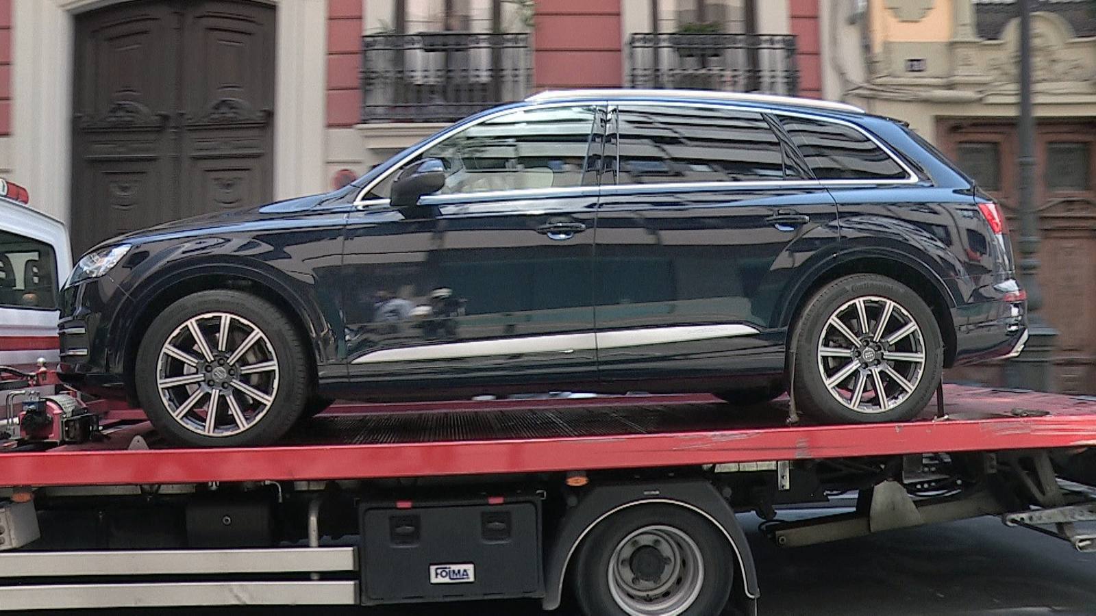 Uno de los coches de gama alta y reciente matriculación intervenidos por la Guardia Civil en el garaje de Zaplana en Valencia.