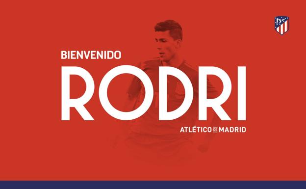 El Atlético oficializa la llegada de Rodri