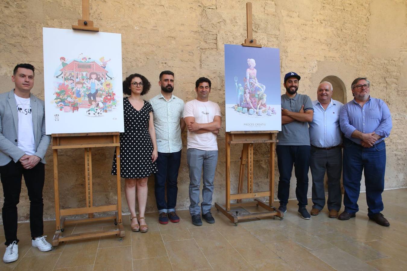 Los bocetos de las fallas municipales del próximo año, 2019, han sido presentados hoy. Los artistas han revelado sus proyectos para los monumentos de la plaza del Ayuntamiento