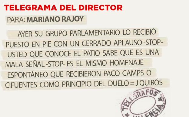 Telegrama para Mariano Rajoy