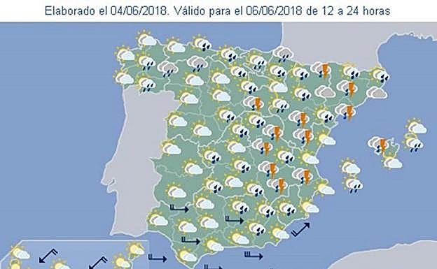 El tiempo en Valencia: las tormentas llegan el miércoles
