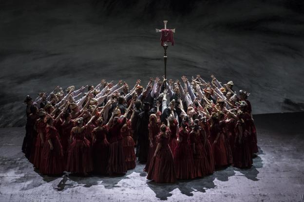 El Cor de la Generalitat en la ópera 'Peter Grimes', de Benjamin Britten. 